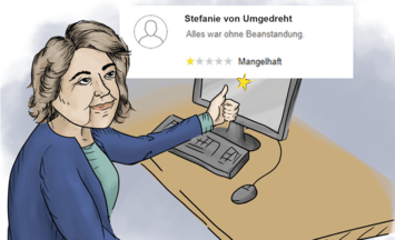 Die Schulnoten-Geberin Die Schulnoten-Geberin
